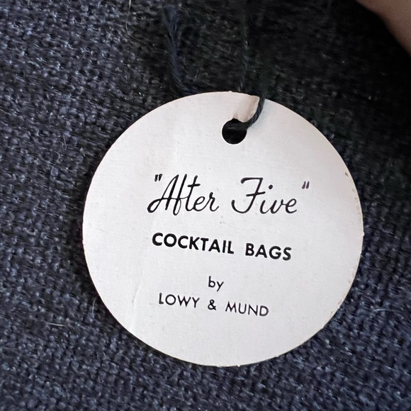 NWT 1950s vintage silk ‘After Five’ Lowy &Mund evening clutch purse w coin purse - Picture 8 of 9